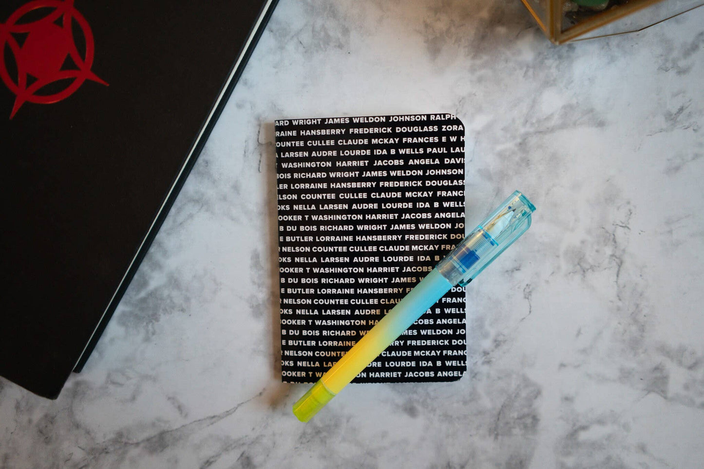 Black Authors B7 Lined Notebook - Notebook Journal