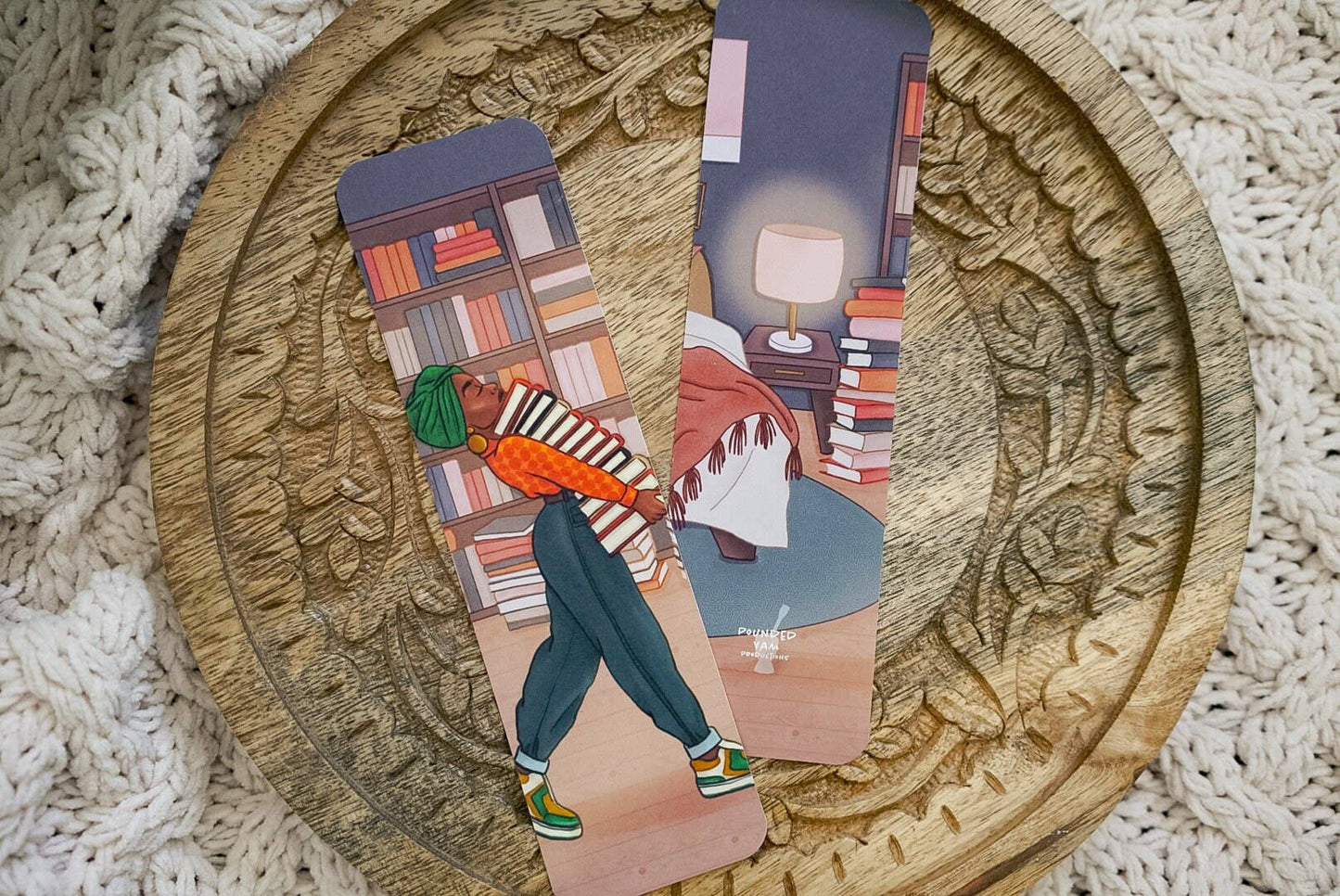 Black Girl Bookstack Bookmark, Bookmark Black Women