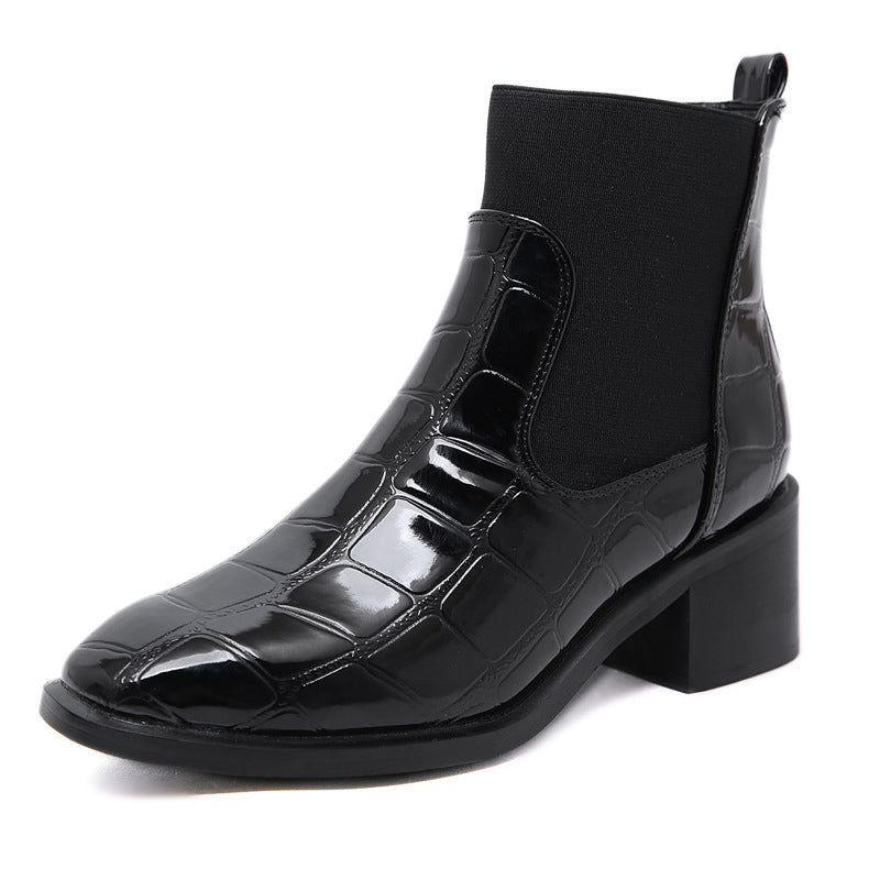 Waterproof Crocodile Chelsea Women's Boots - Bella Sevyn