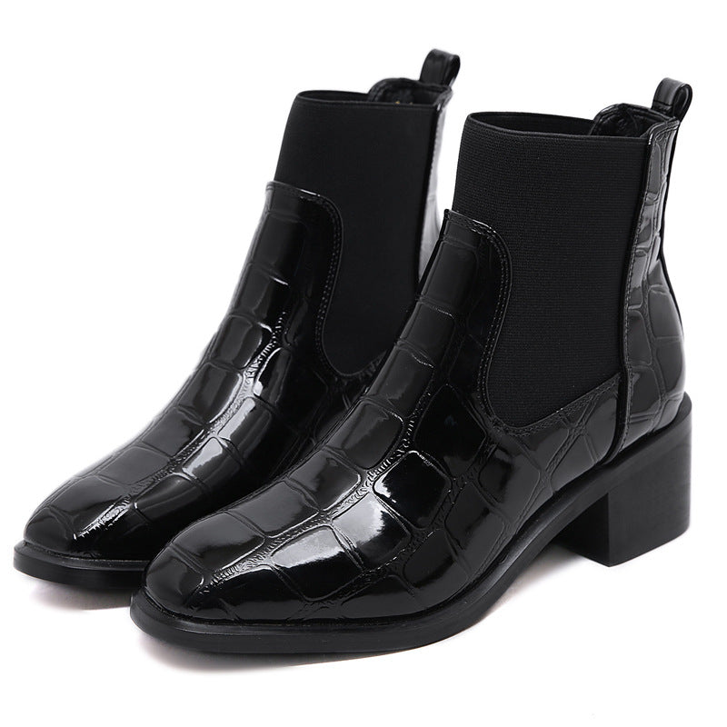 Waterproof Crocodile Chelsea Women's Boots - Bella Sevyn