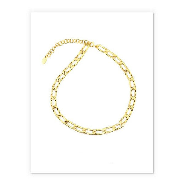18k Gold Plated Choker Necklace - Bella Sevyn