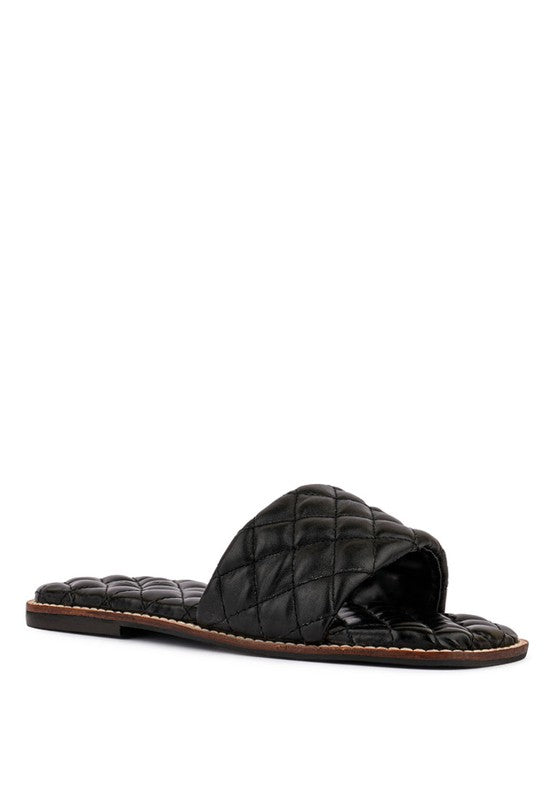 Quilted Sliders - Bella Sevyn