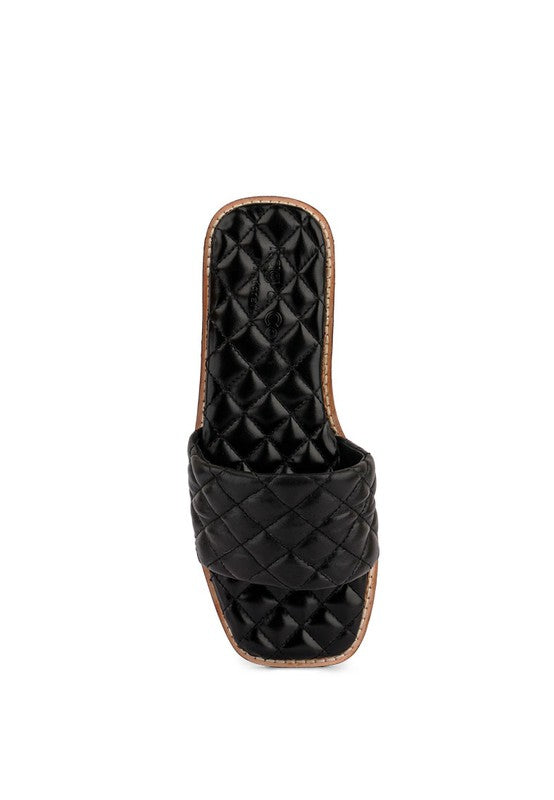 Quilted Sliders - Bella Sevyn