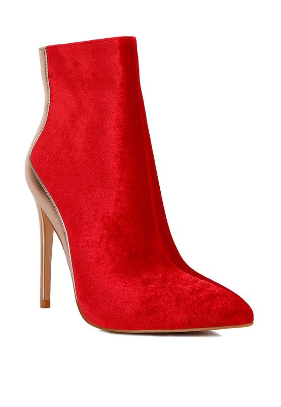Metallic Highlight Ankle Boots - Bella Sevyn