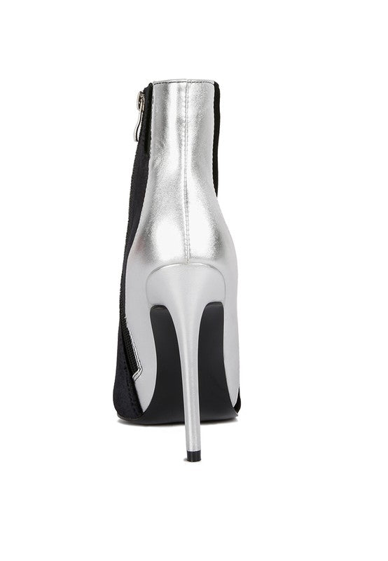 Metallic Highlight Ankle Boots - Bella Sevyn