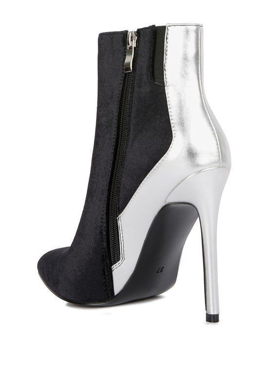Metallic Highlight Ankle Boots - Bella Sevyn