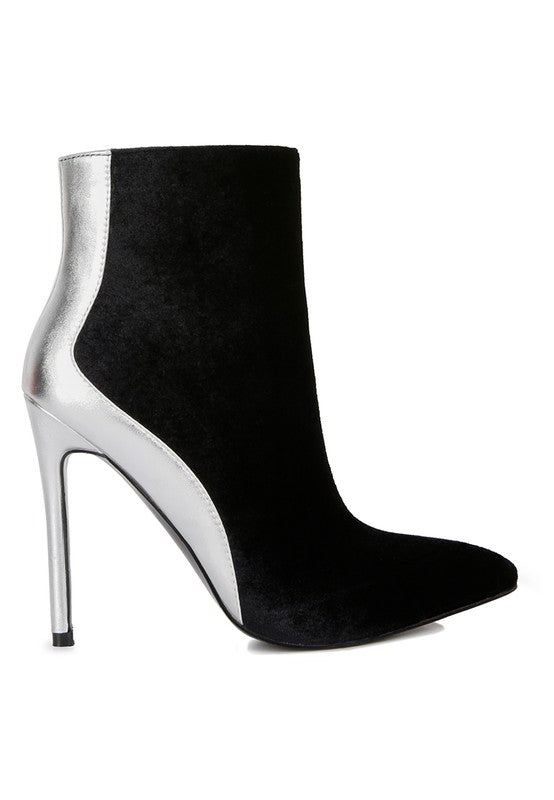Metallic Highlight Ankle Boots - Bella Sevyn