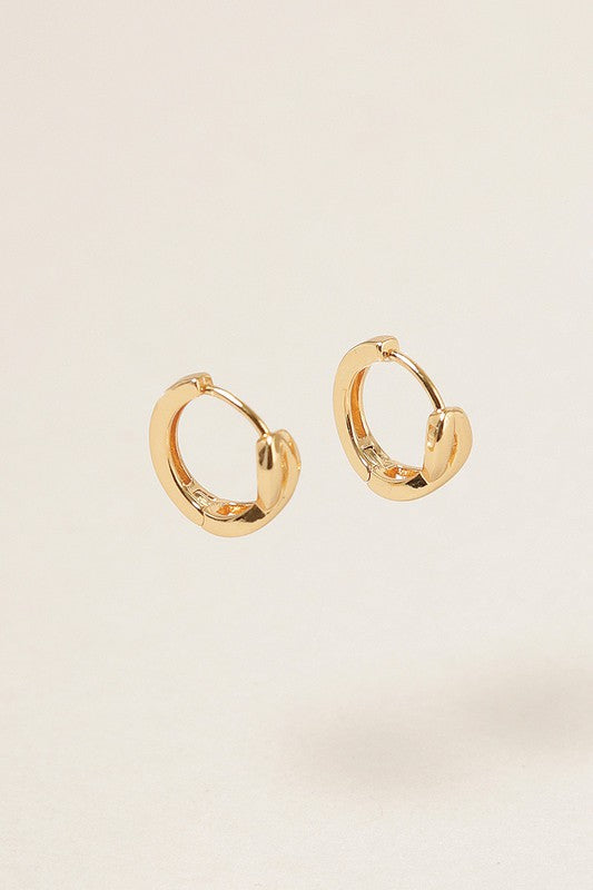 14K Gold Dipped Infinity Hoop Earrings - Bella Sevyn