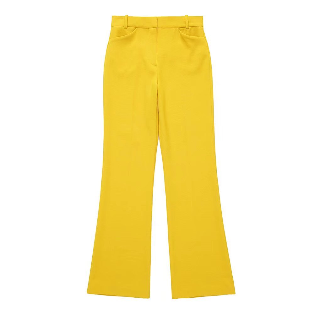 Retro High Waist Bell-Bottom Trousers - Bella Sevyn