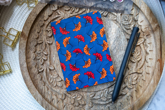 African Print Ankara Pocket Notebooks - Wedding Flowers