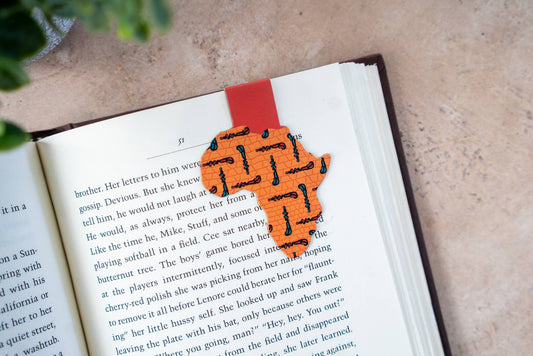 Ankara African Print Magnetic Bookmarks - Walking Sticks