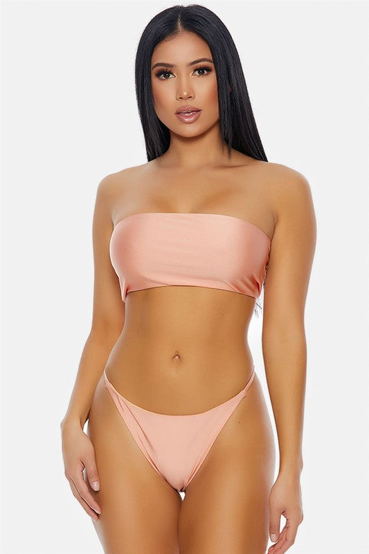 Bandeau Two Piece Swimsuit - Bella Sevyn