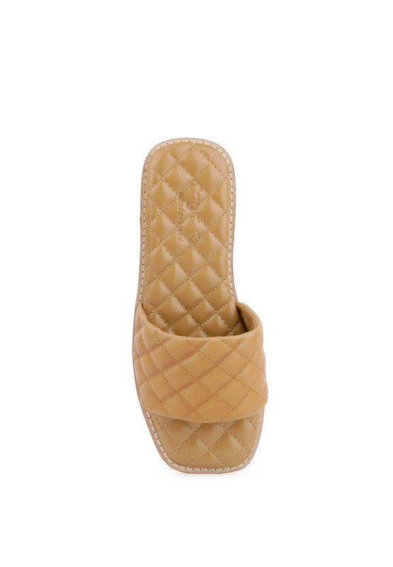 Quilted Sliders - Bella Sevyn