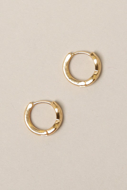 14K Gold Dipped Infinity Hoop Earrings - Bella Sevyn